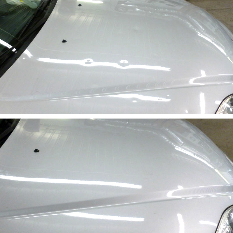 Hail Damage Before and After
